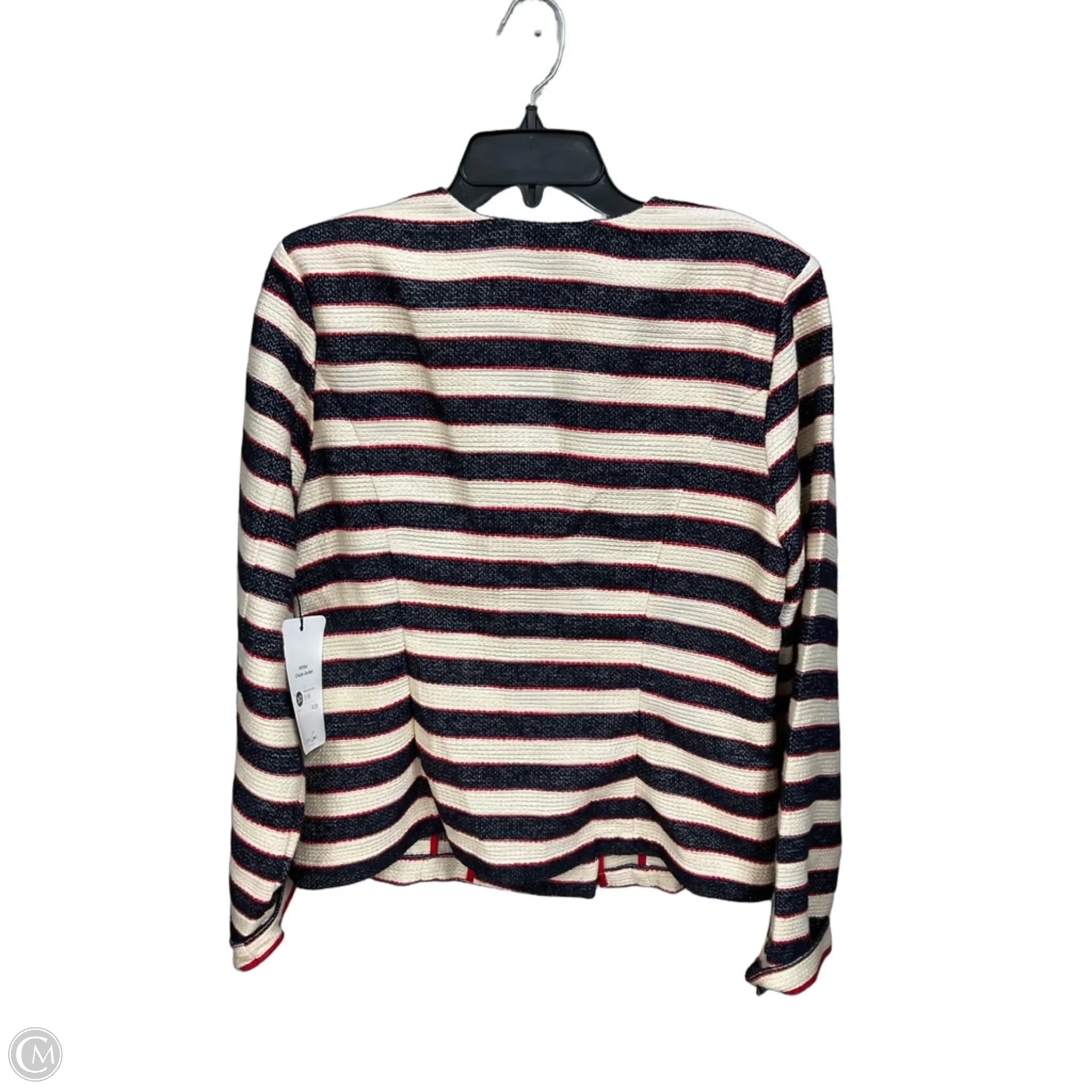 Jacket Other By Cabi In Striped Pattern, Size: M
