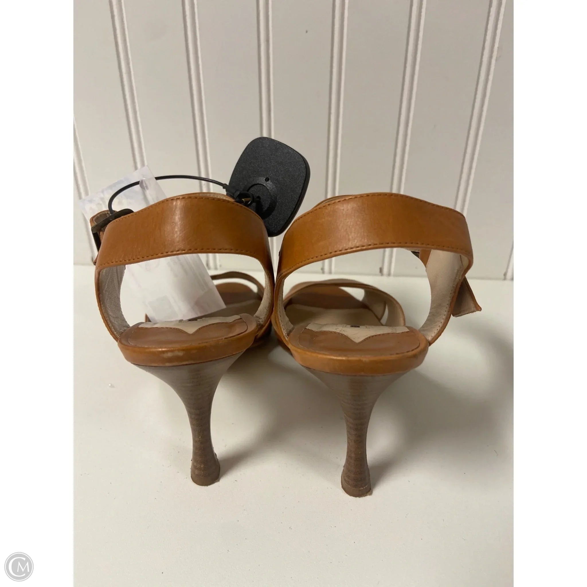 Sandals Luxury Designer By Manolo Blahnik In Brown, Size: 5
