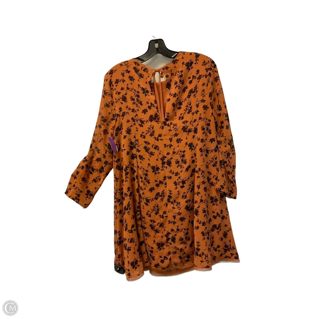 Dress Casual Short By Kimichi Blue In Orange, Size: M