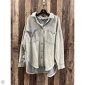 Jacket Shirt By Moco In Blue, Size: L