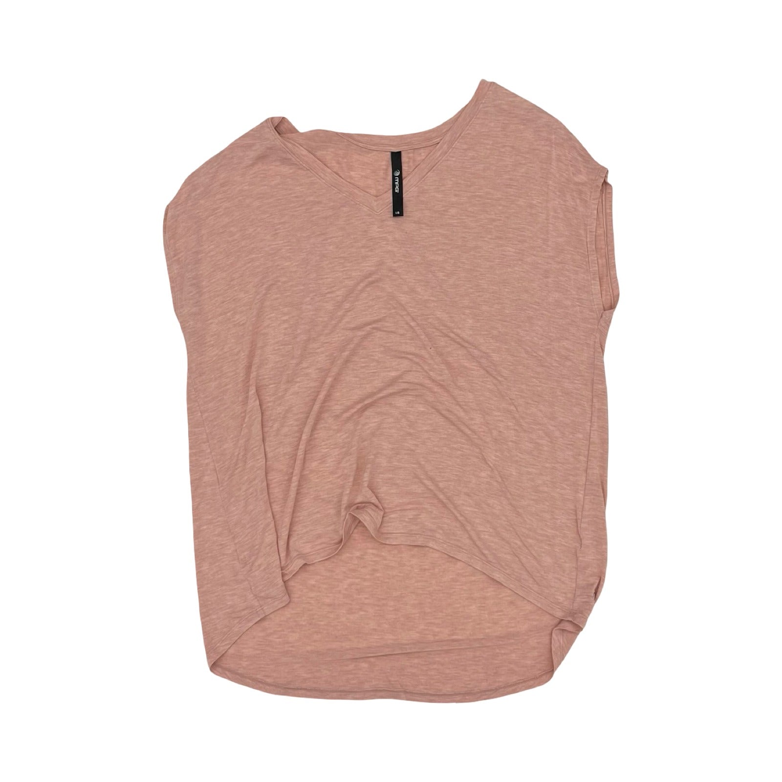 Athletic Top Ss By Mpg In Pink, Size:L