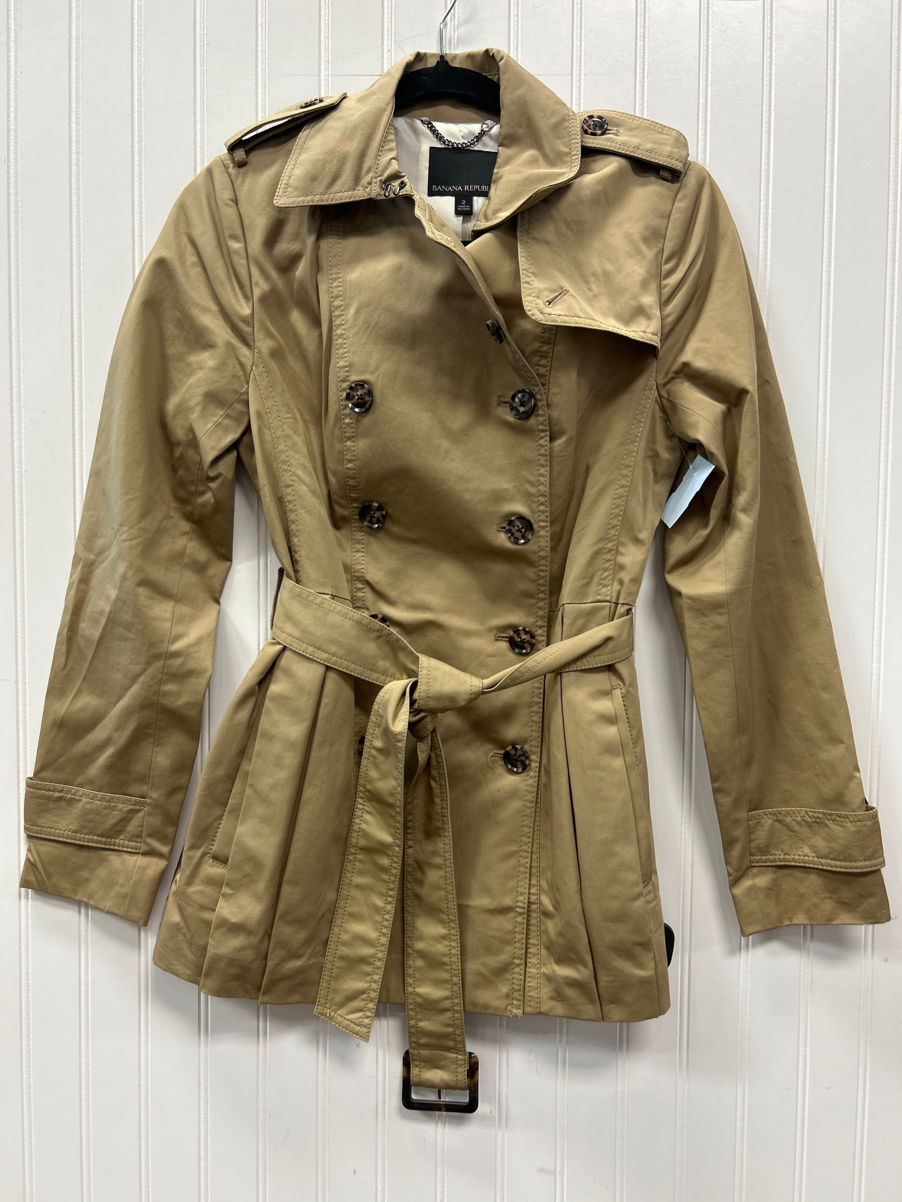 Jacket Other By Banana Republic In Tan, Size:Xxs NWT