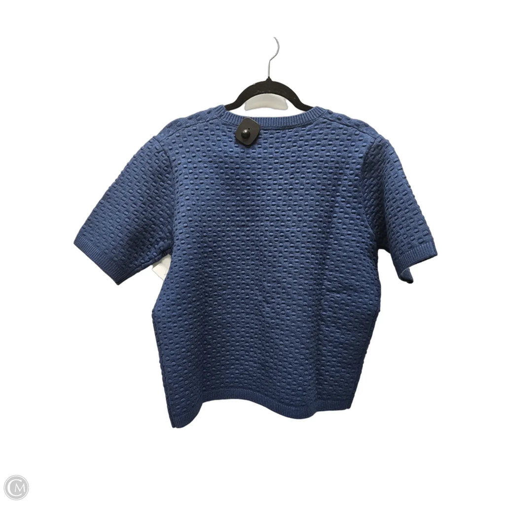 Sweater Short Sleeve By Lysse In Blue, Size: Xl