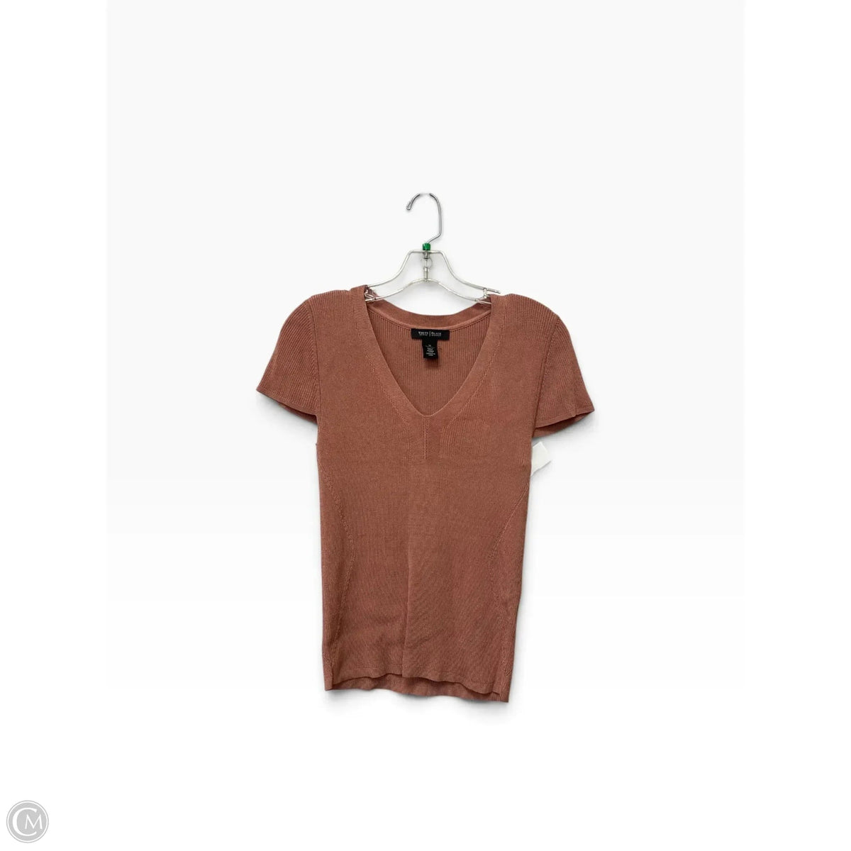 Top Short Sleeve By White House Black Market In Pink, Size: M