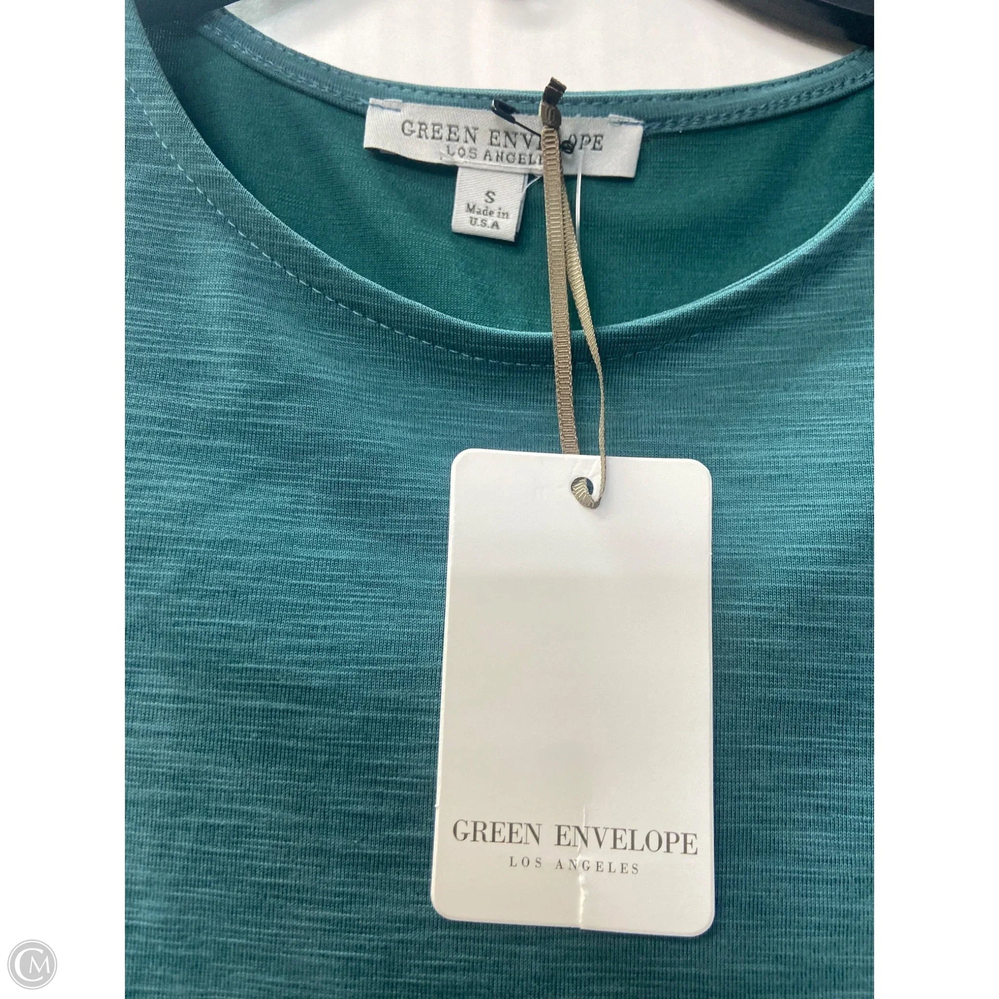 Top Short Sleeve By Green Envelope In Green, Size: S