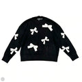Sweater Designer By Karl Lagerfeld In Black & White, Size: Xl