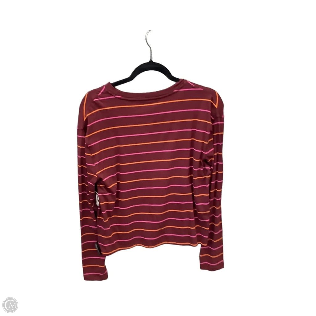 Top Long Sleeve By A New Day In Striped Pattern, Size: S