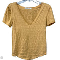 Top Short Sleeve Basic By We The Free In Yellow, Size: M
