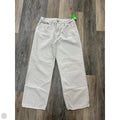 Jeans Wide Leg By Abercrombie And Fitch In Cream Denim, Size: 12