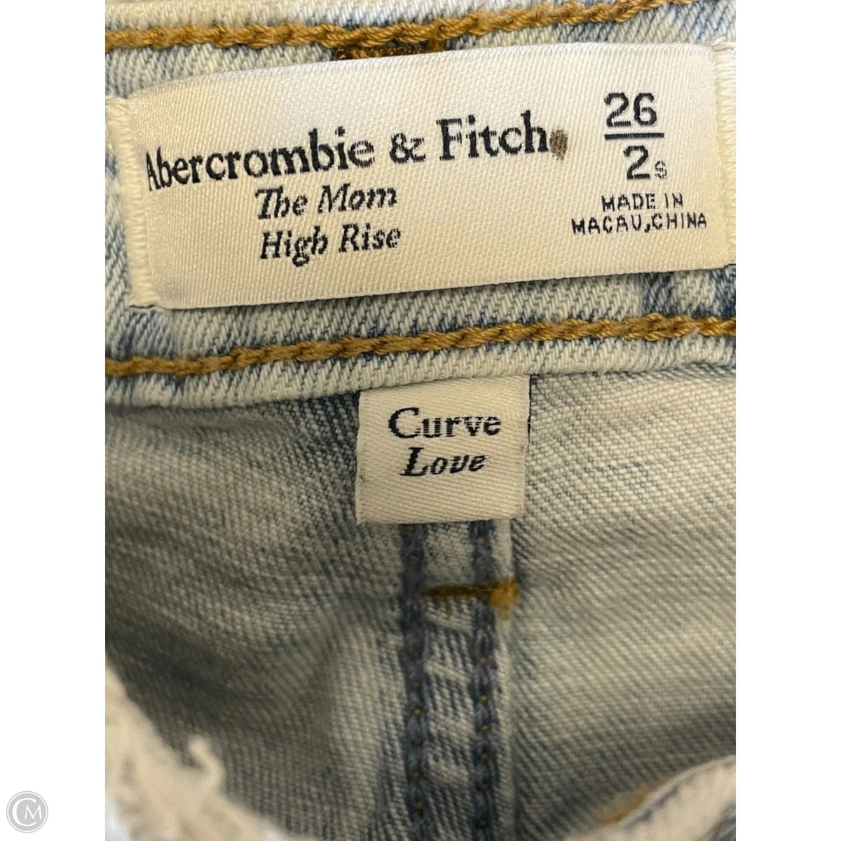 Jeans Straight By Abercrombie And Fitch In Blue Denim, Size: 2