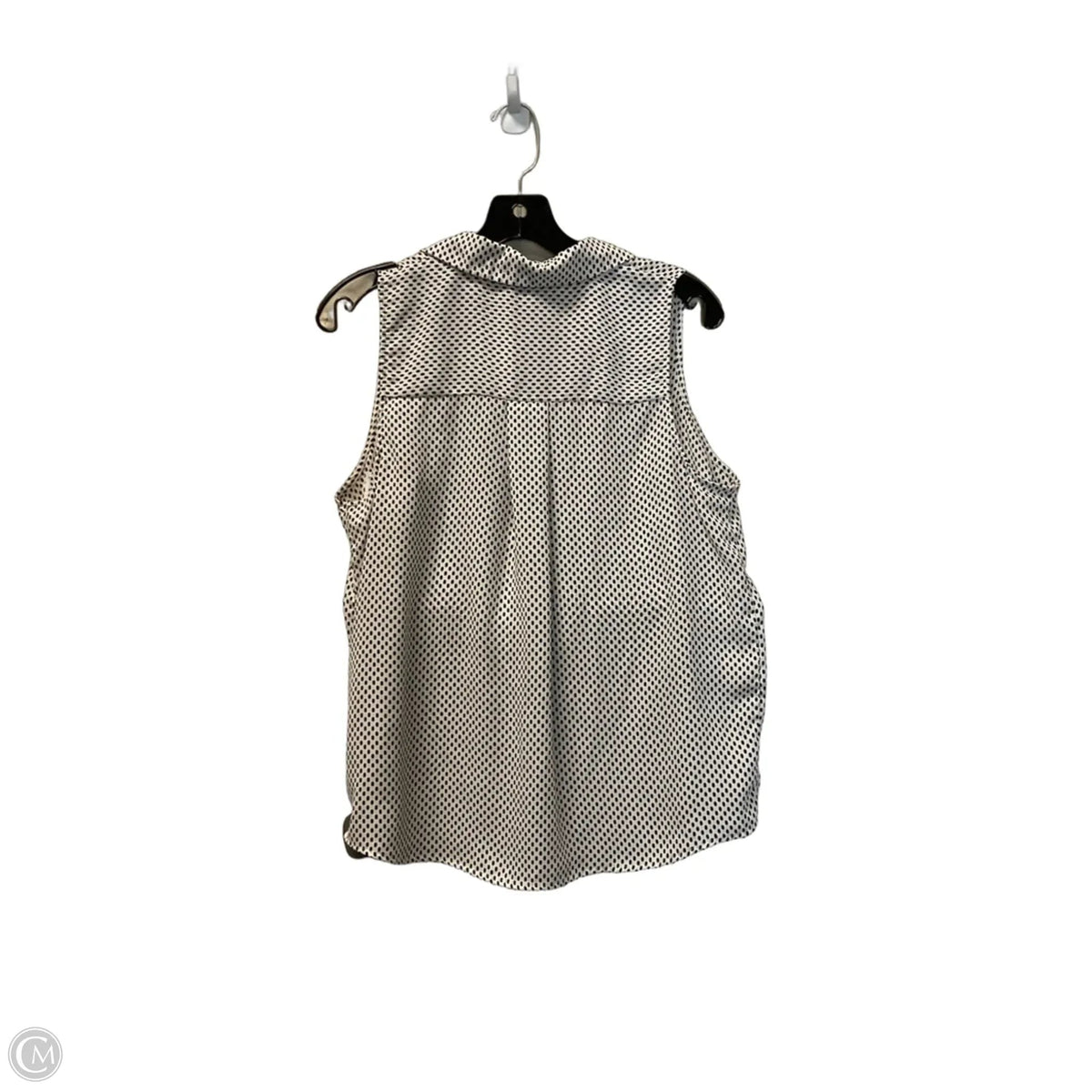 Top Sleeveless By Who What Wear In Black & White, Size: M
