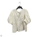 Top Short Sleeve By Ava & Viv In White, Size: 3x