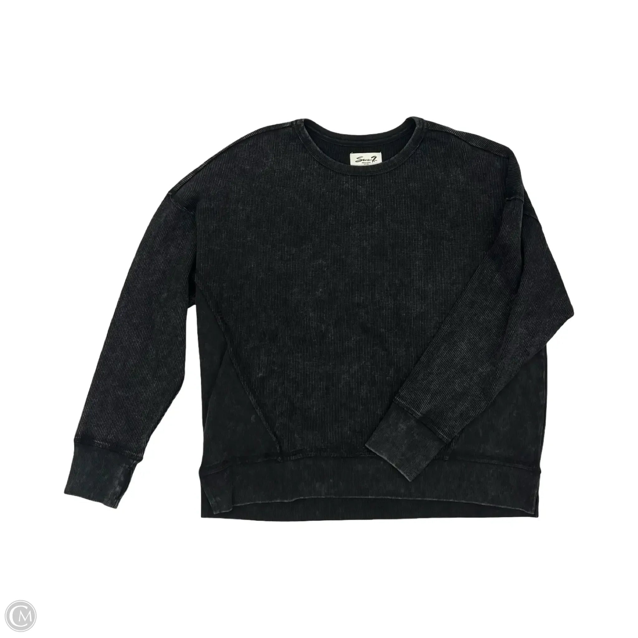 Top Long Sleeve By Seven 7 In Grey, Size: Xxl