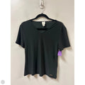 Athletic Top Short Sleeve By Calvin Klein In Black, Size: M