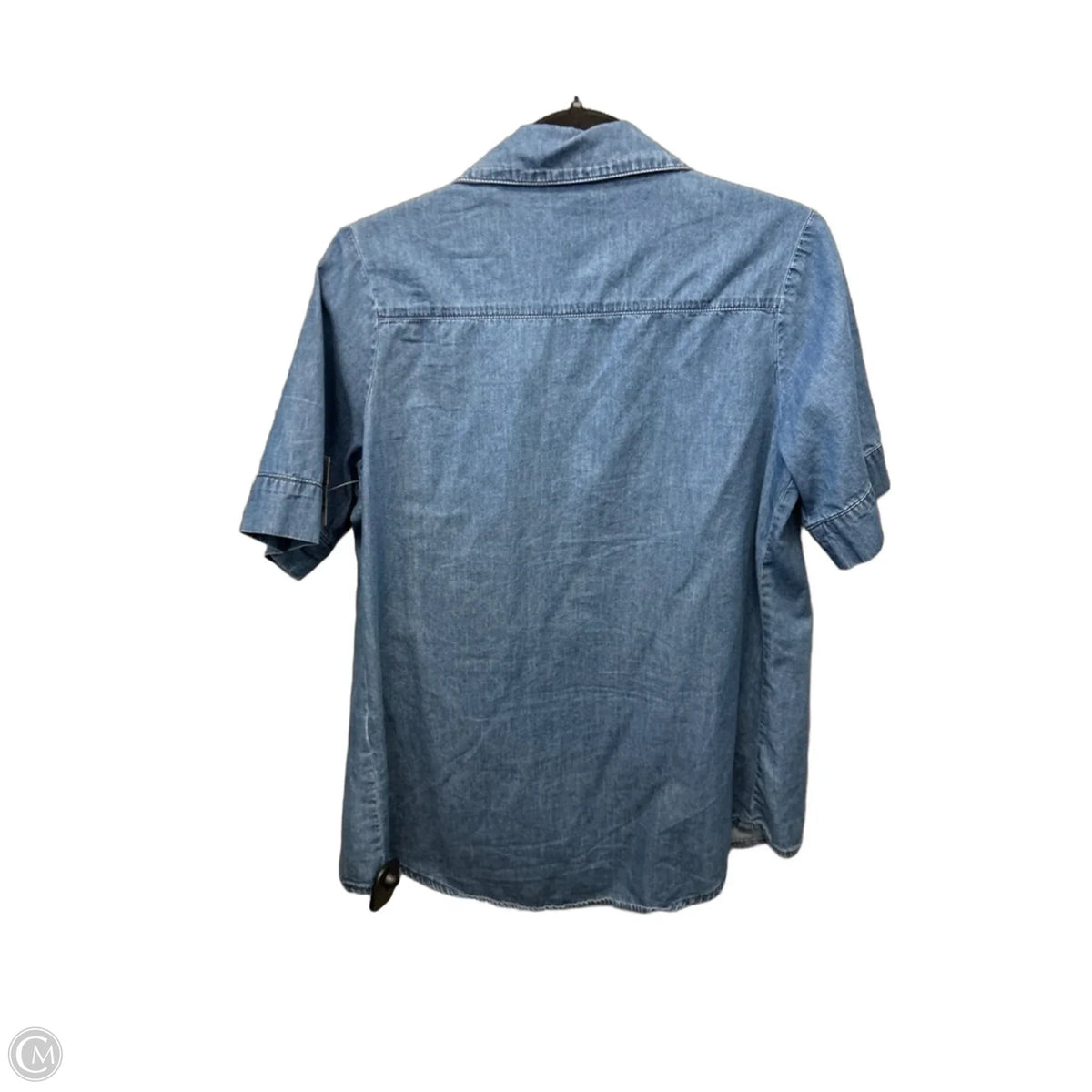 Top Short Sleeve By Clothes Mentor In Blue Denim, Size: L