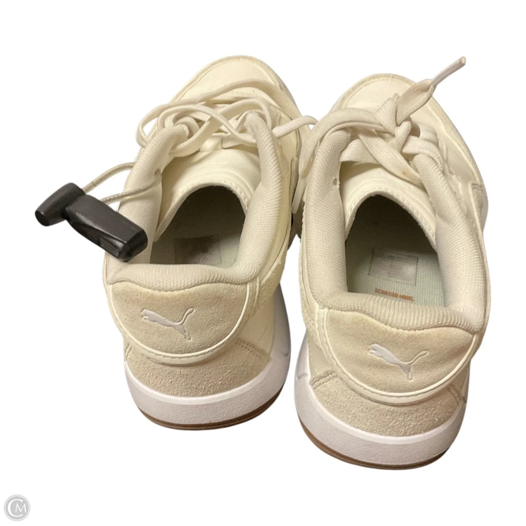 Shoes Athletic By Puma In Cream, Size: 8