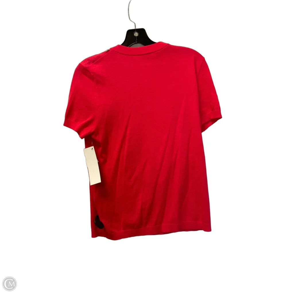 Top Short Sleeve Designer By Kate Spade In Pink, Size: L
