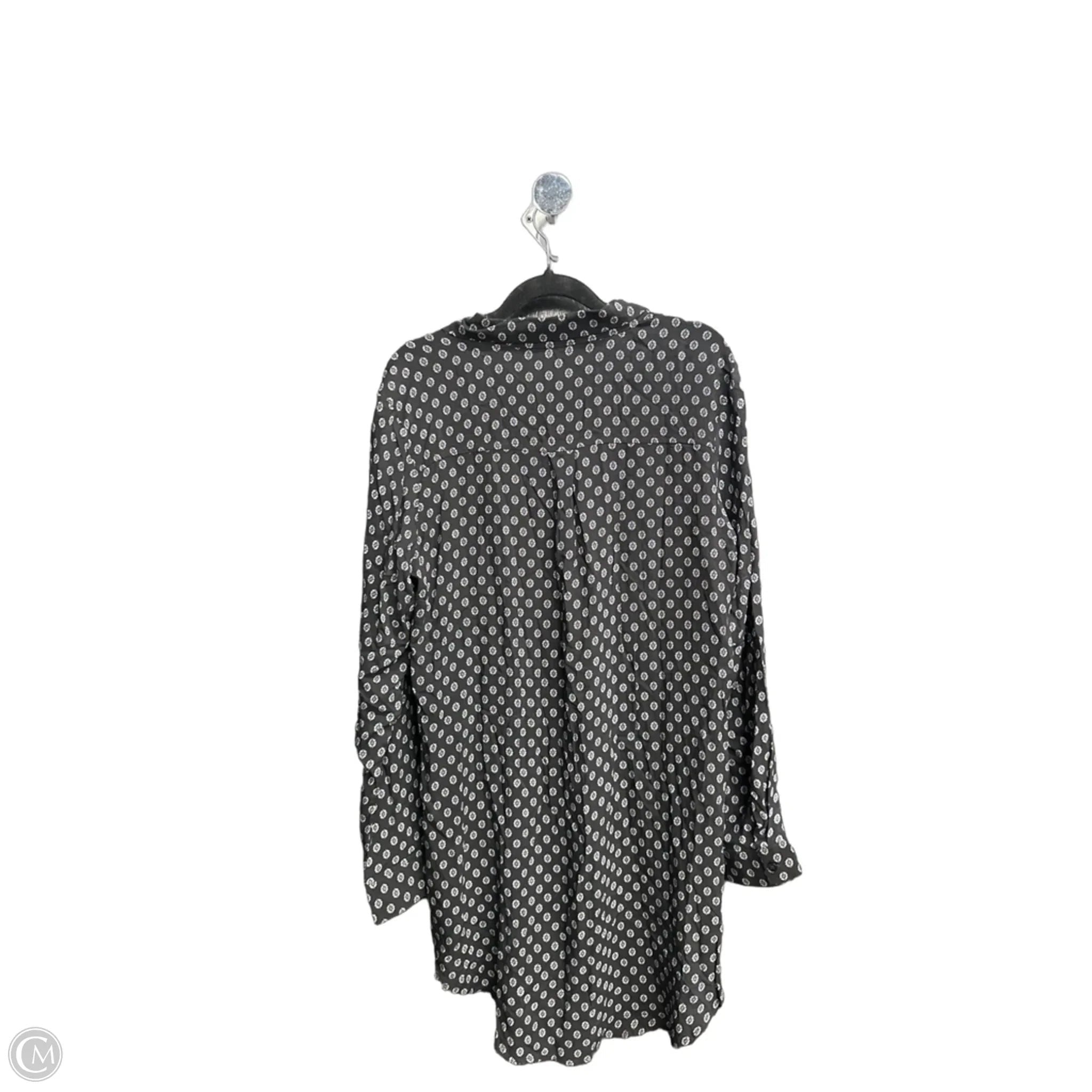 Top Long Sleeve By Solitaire In Black, Size: M