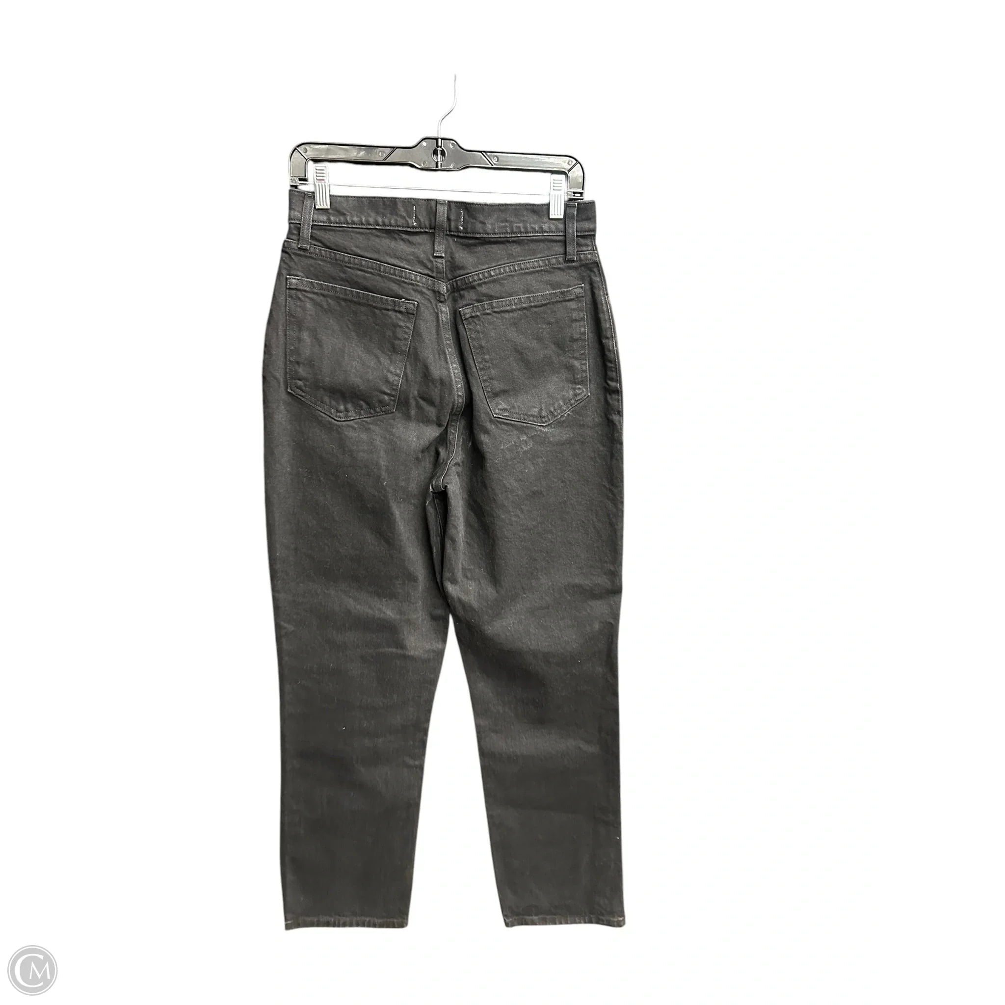 Jeans Straight By Abercrombie And Fitch In Black Denim, Size: 8