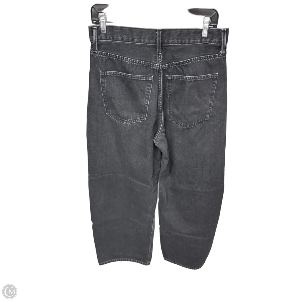 Jeans Wide Leg By Uniqlo In Black, Size: 8