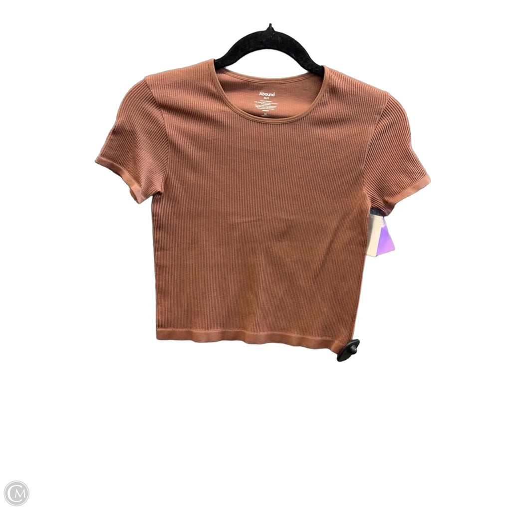 Top Short Sleeve By Abound In Brown, Size: Xs