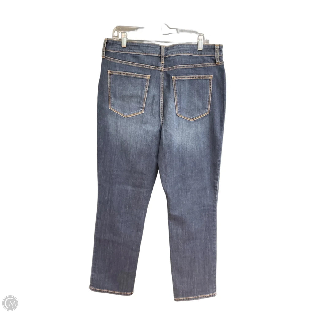 Jeans Straight By St Johns Bay In Blue Denim, Size: 16