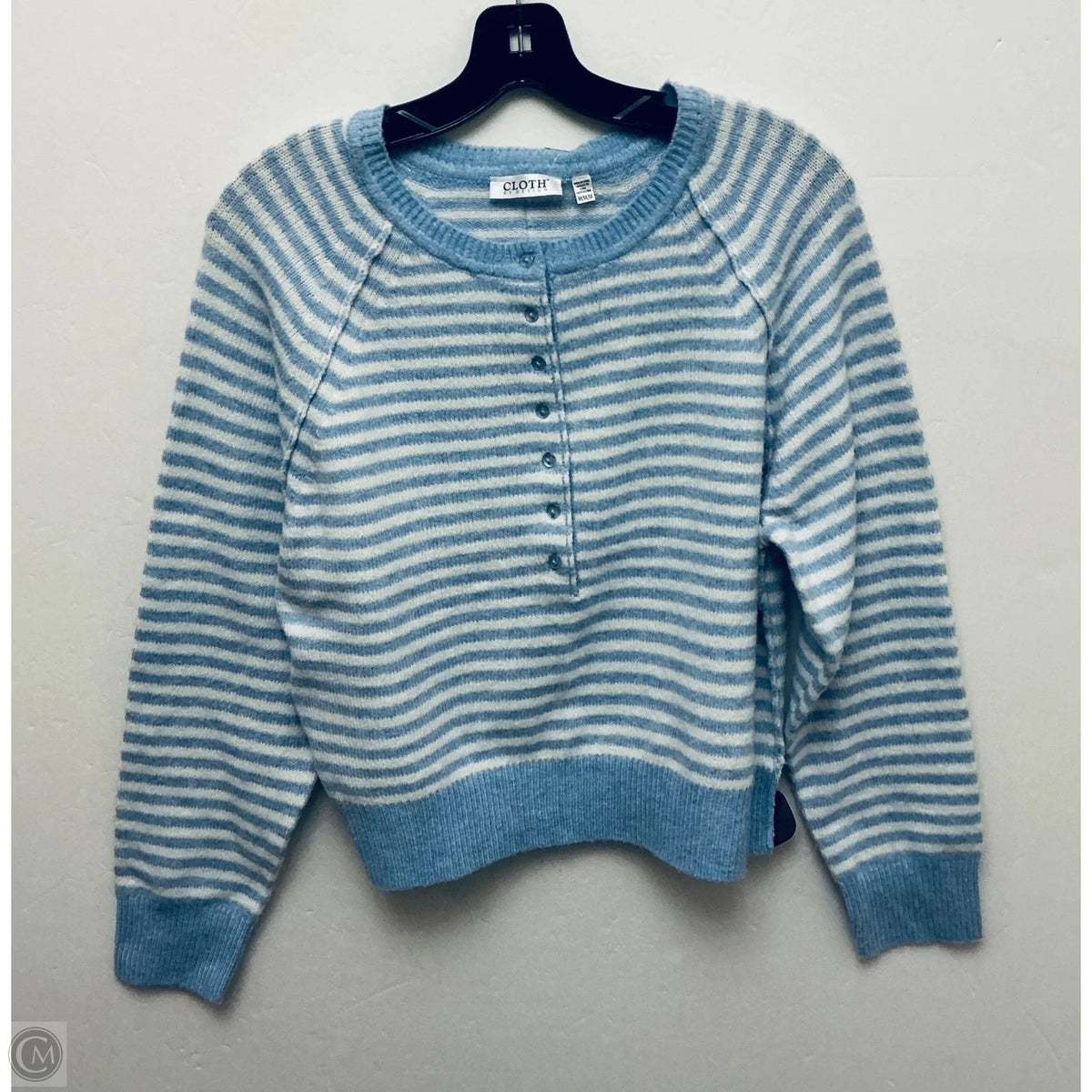 Sweater By Clothes Mentor In Striped Pattern, Size: M