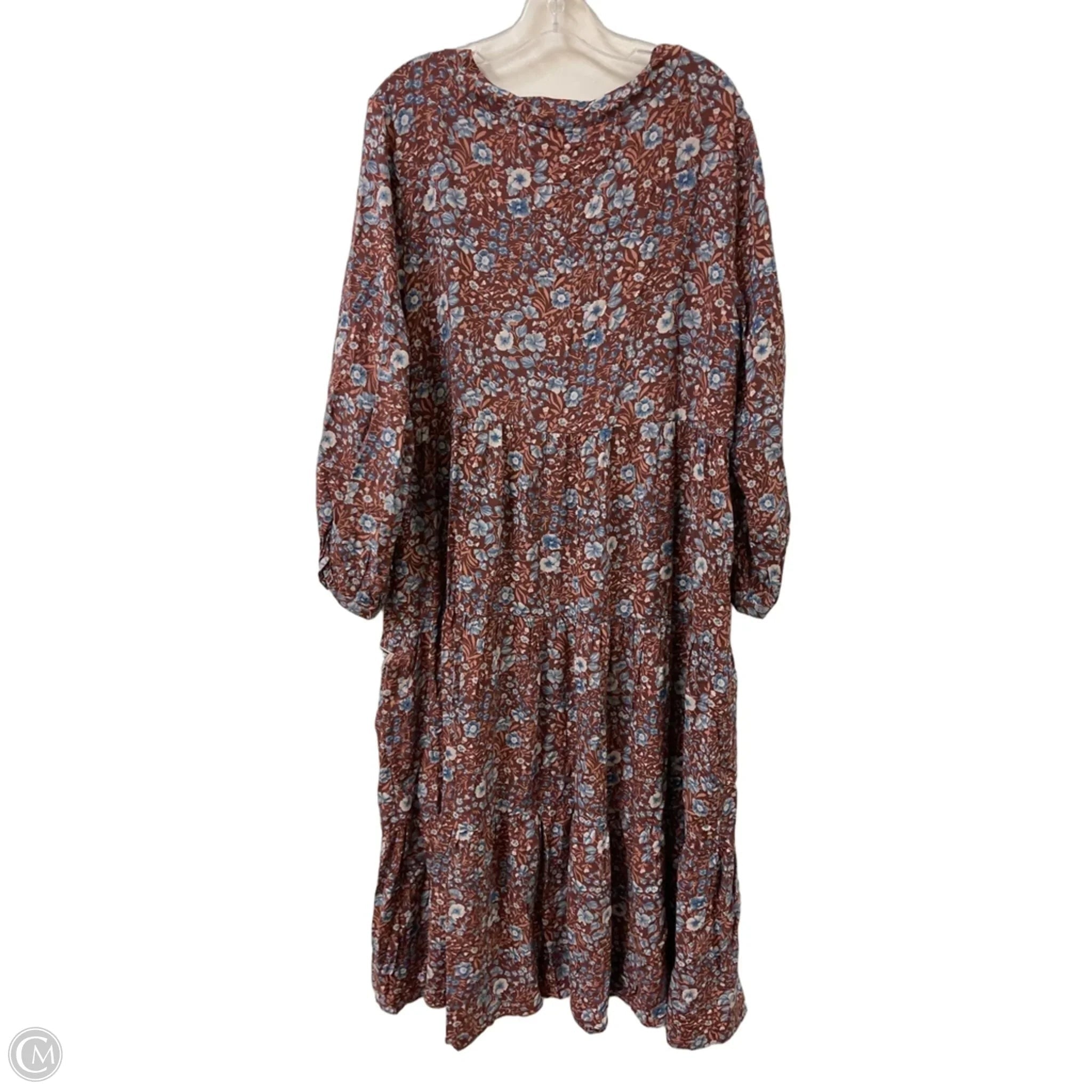 Dress Casual Maxi By Madewell In Floral Print, Size: Xl