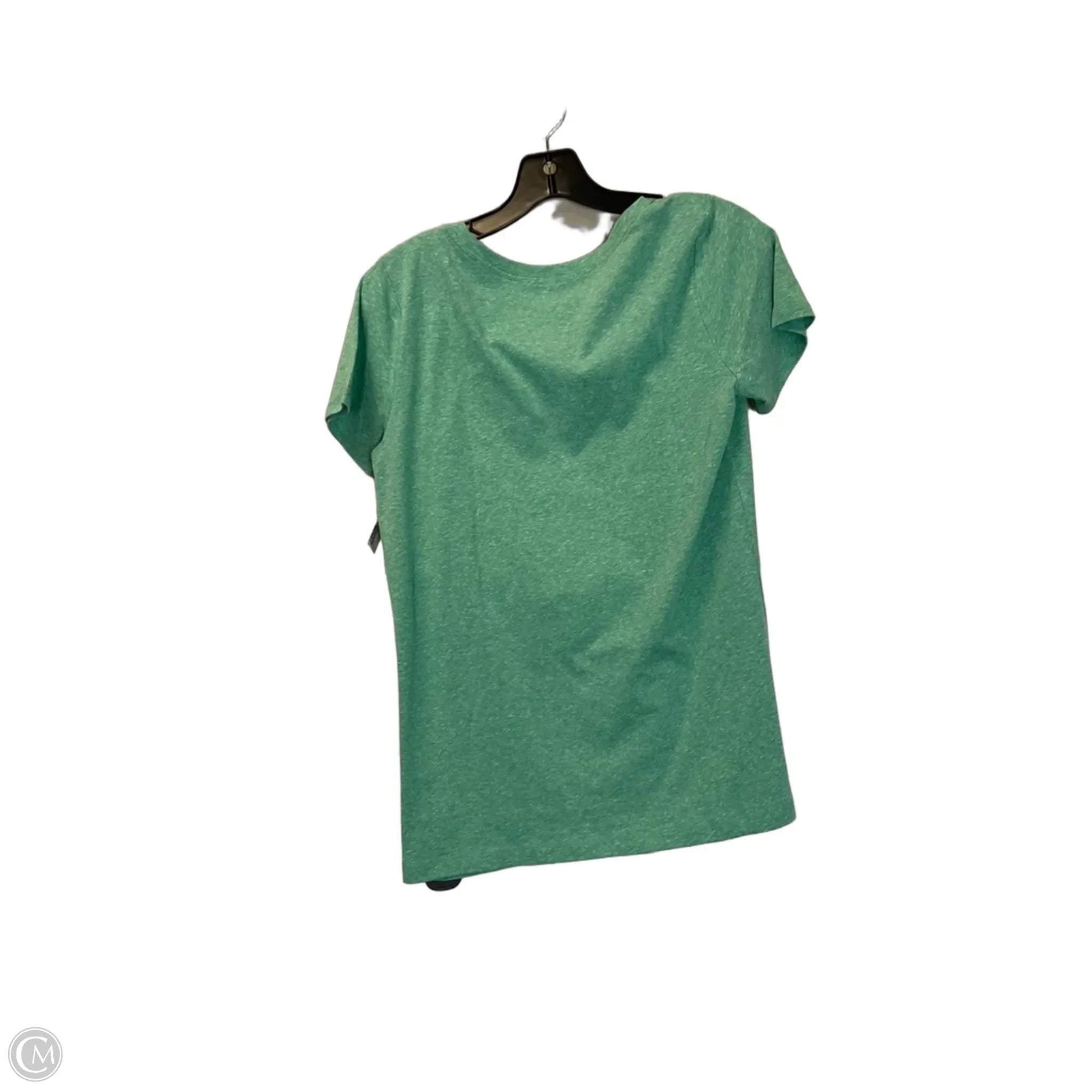 Top Short Sleeve Basic By St Johns Bay In Green, Size: S