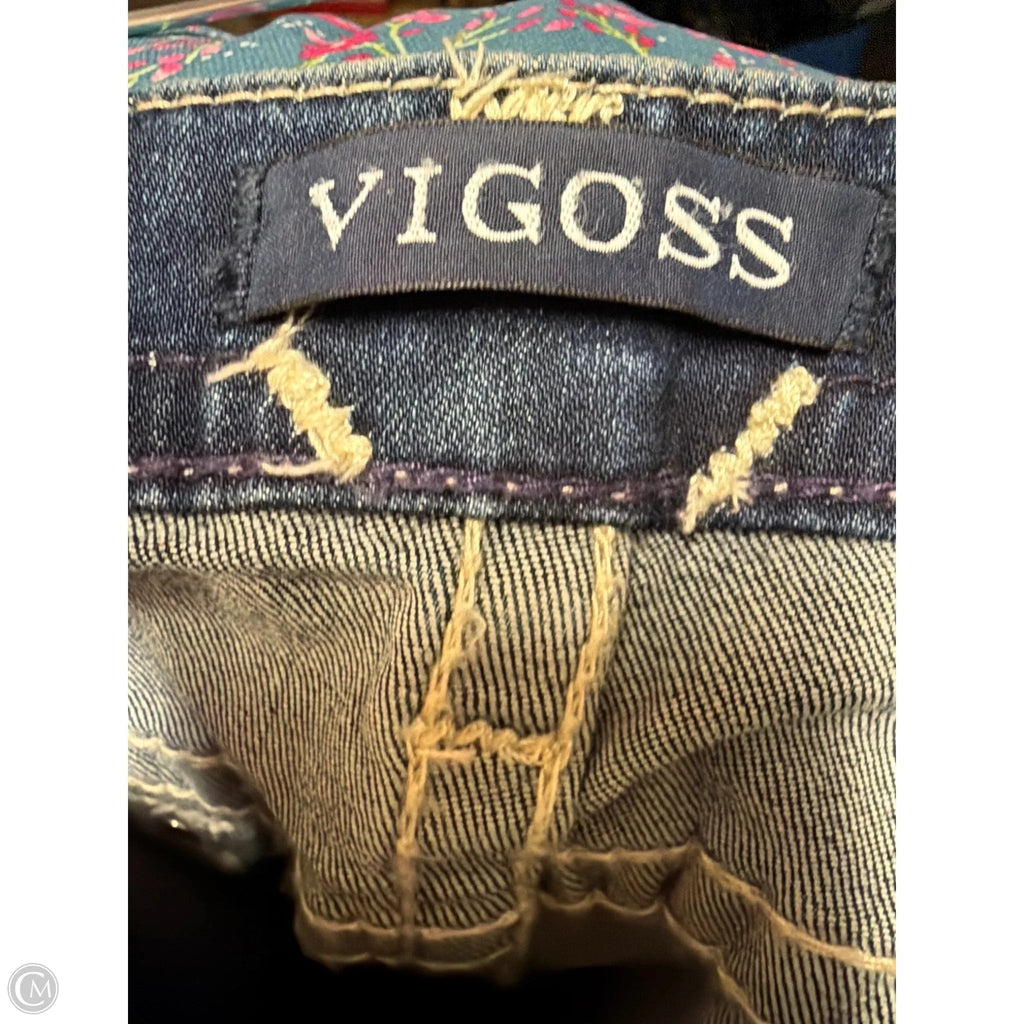 Capris By Vigoss In Blue Denim, Size: 10