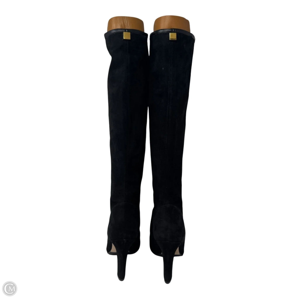 Suede Boots Designer By Stuart Weitzman In Black, Size: 7.5