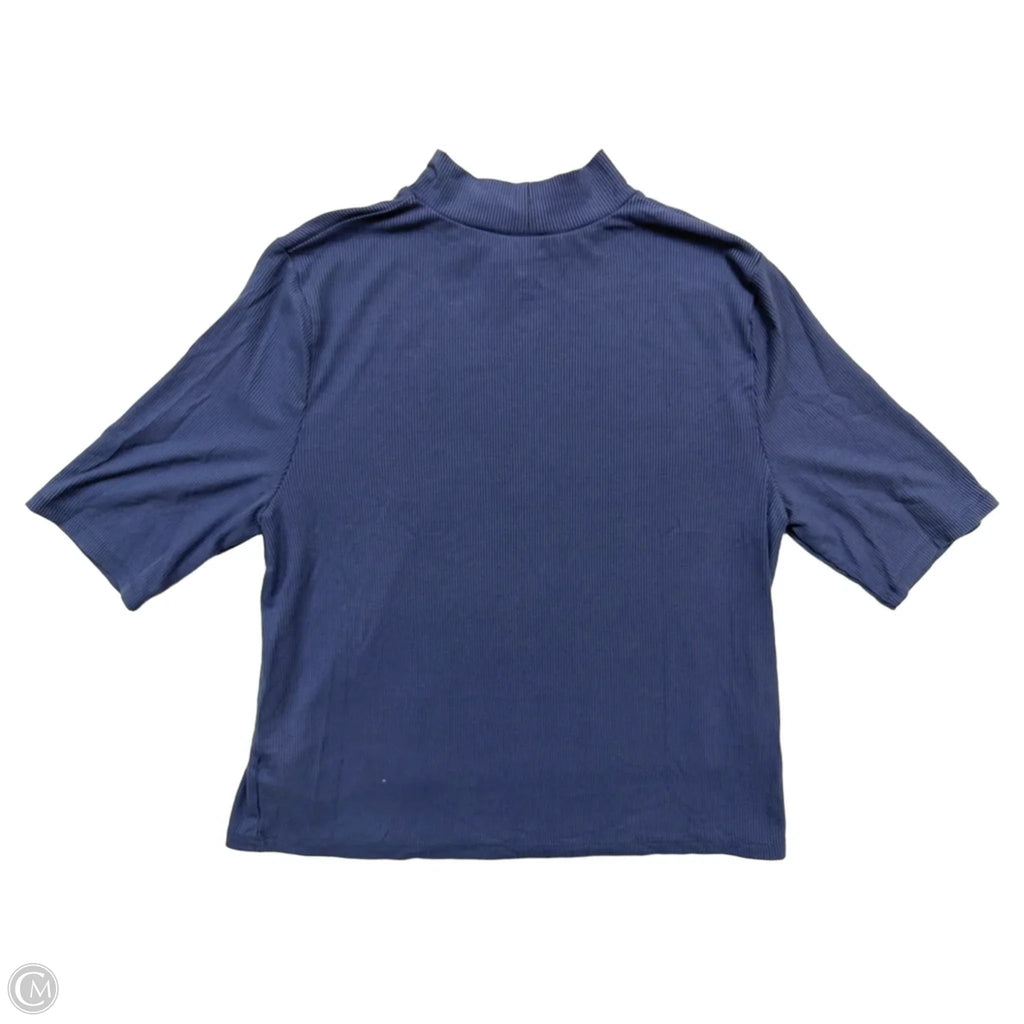 Top Short Sleeve By A New Day In Blue, Size: Xl