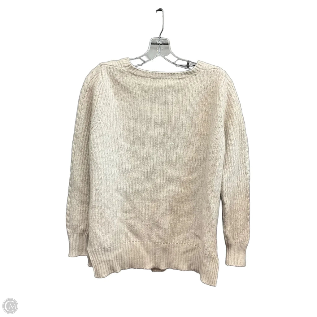 Cardigan By Lacoste In Cream, Size: M
