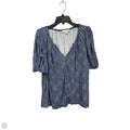 Top Short Sleeve By Loft In Blue, Size: Xl