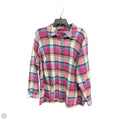 Blouse Long Sleeve By Talbots In Plaid Pattern, Size: 3x