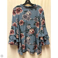 Top Long Sleeve By Andree By Unit In Blue, Size: 2x