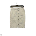 Skirt Midi By One 5 One In Cream Denim, Size: S