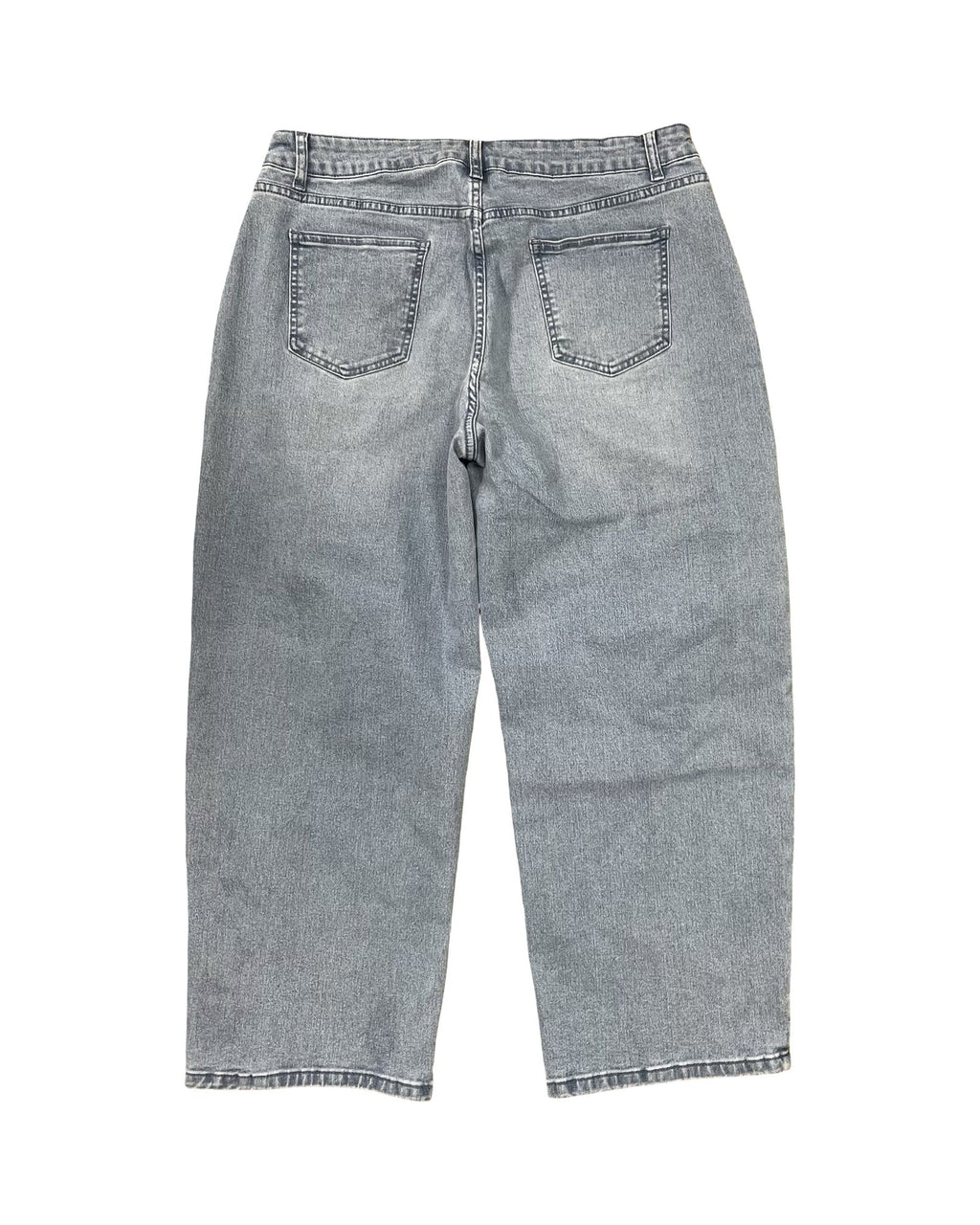 Jeans Straight By Flamingals In Blue Denim, Size:2X