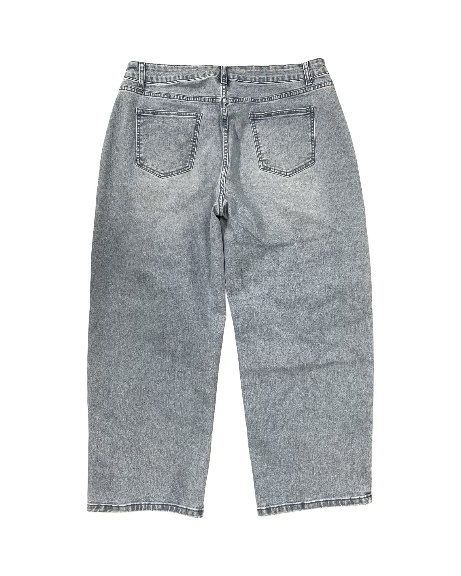 Jeans Straight By Flamingals In Blue Denim, Size:2X