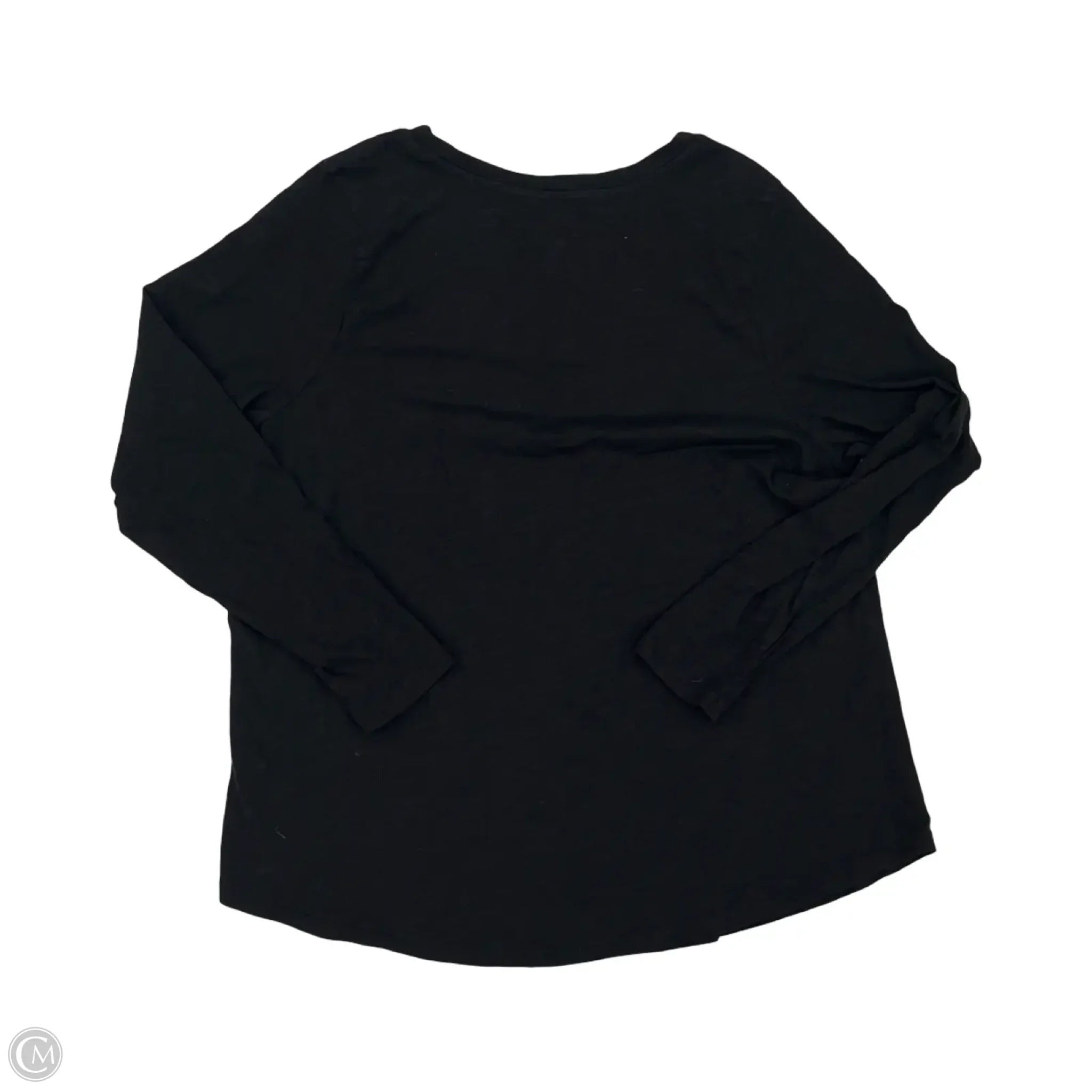 Top Long Sleeve By Sonoma In Black, Size: Xl