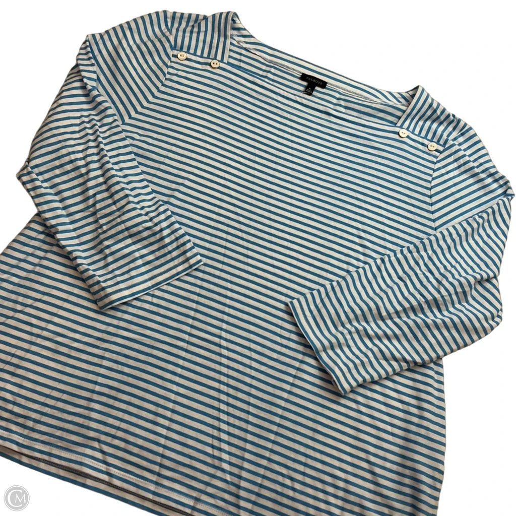Top Long Sleeve Basic By Talbots In Striped Pattern, Size: Xl