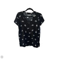 Top Short Sleeve Basic By Mudd In Black & White, Size: Xs