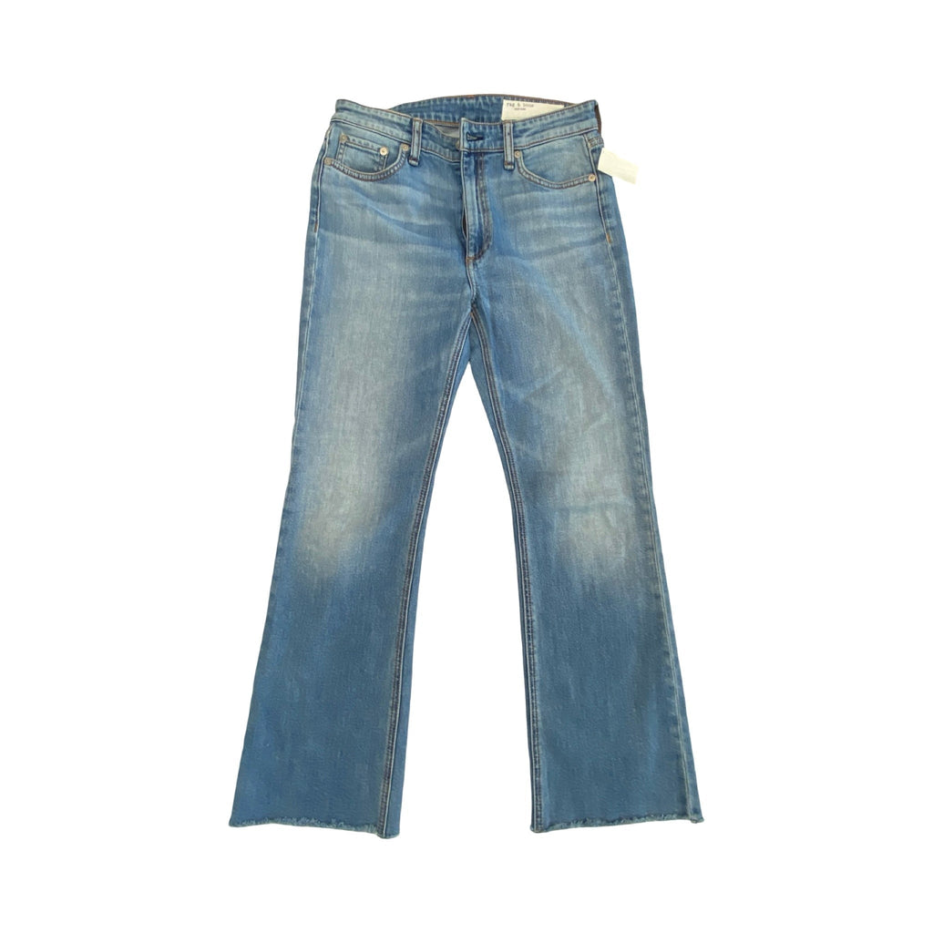 Jeans Flared By Rag And Bone In Blue Denim, Size:4