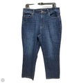 Jeans Straight By Talbots In Blue Denim, Size: 14p