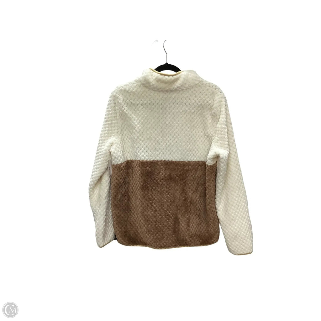 Jacket Faux Fur & Sherpa By Simply Southern In Beige, Size: L