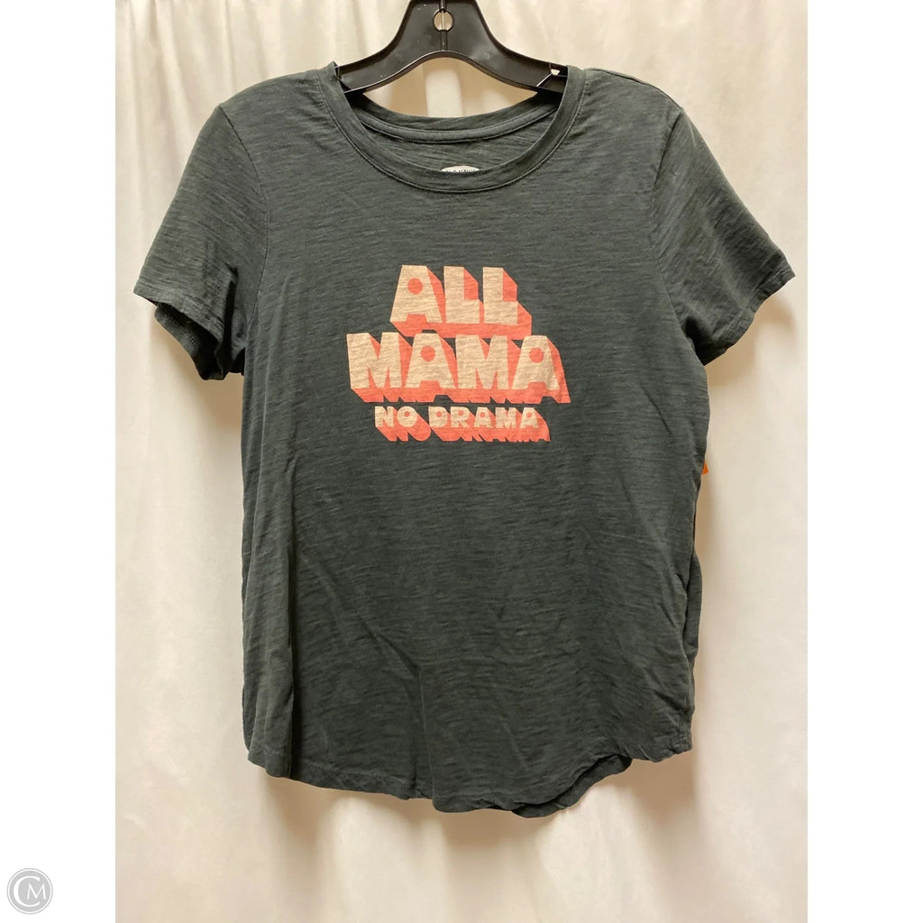 Top Short Sleeve By Old Navy In Grey, Size: M