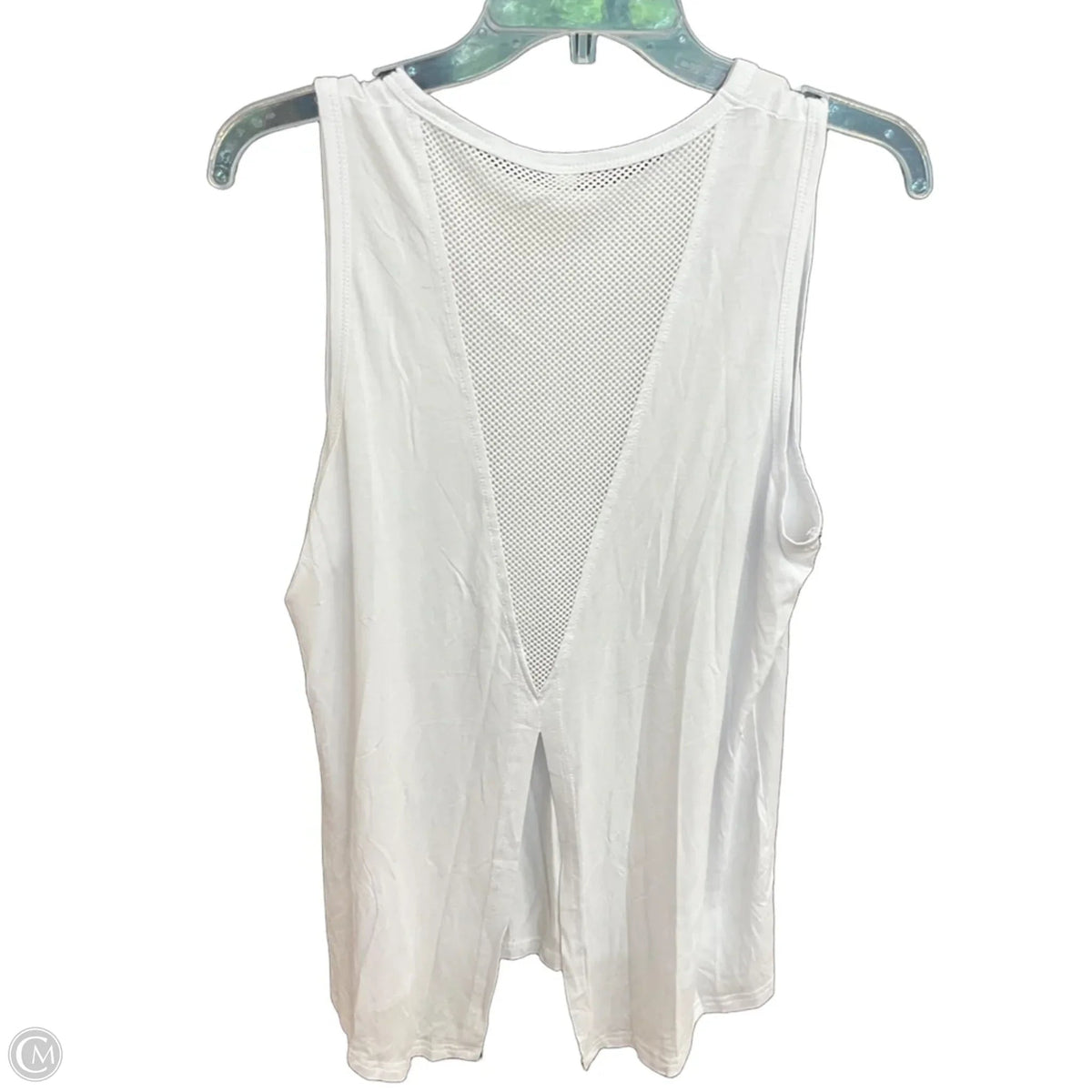 Athletic Tank Top By Clothes Mentor In White, Size: L