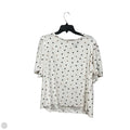 Top Short Sleeve By Ann Taylor In Polkadot Pattern, Size: Xl