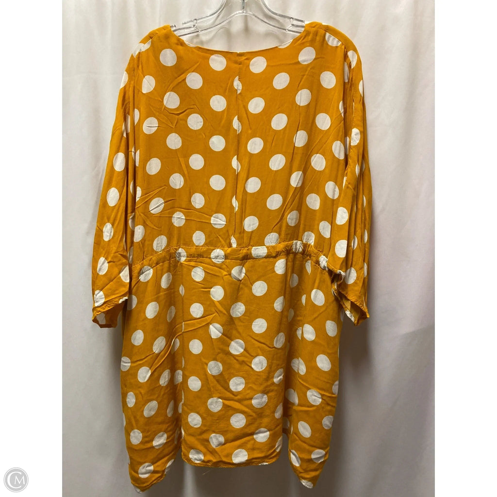 Dress Casual Midi By Clothes Mentor In Orange, Size: L