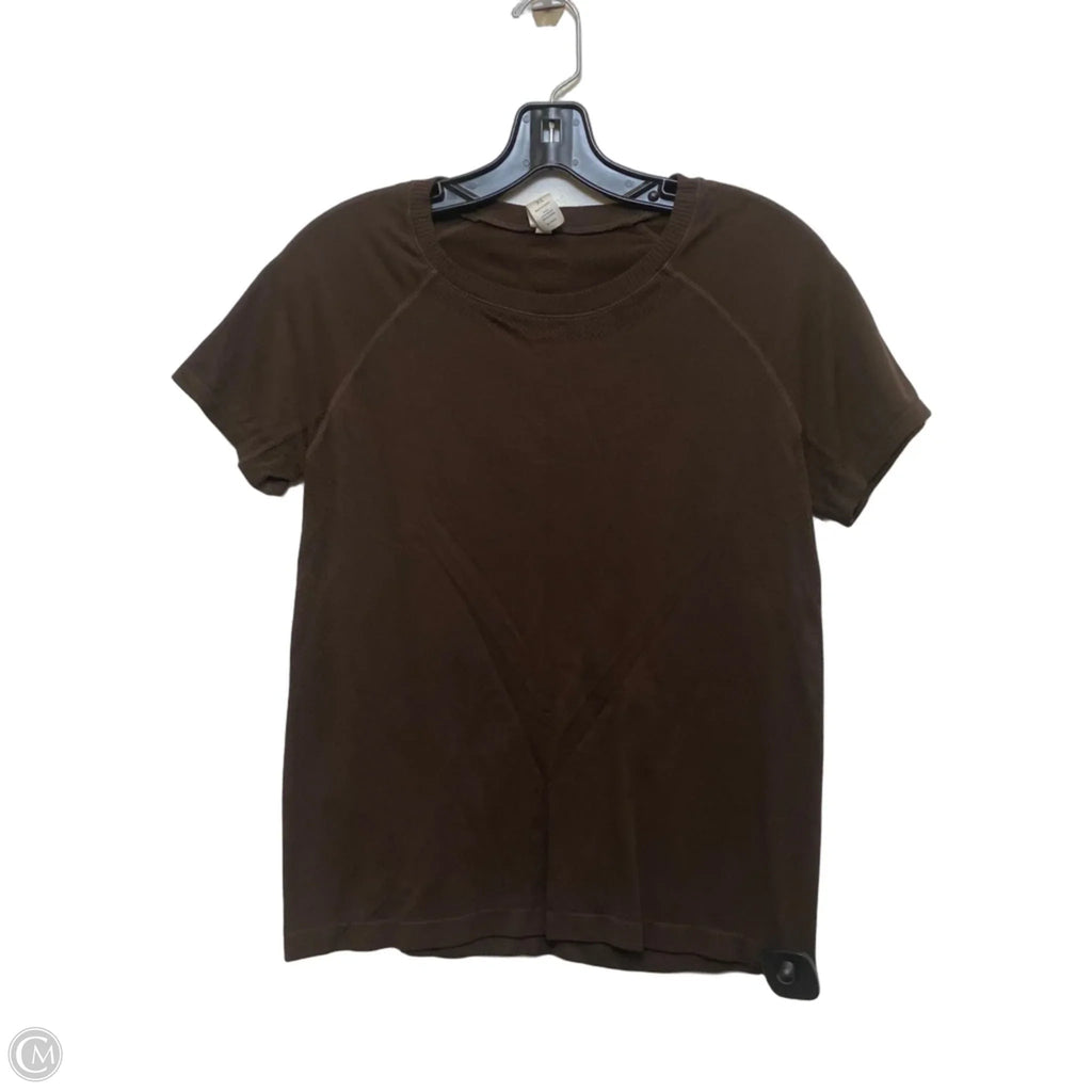 Athletic Top Short Sleeve By 90 Degrees By Reflex In Brown, Size: Xl